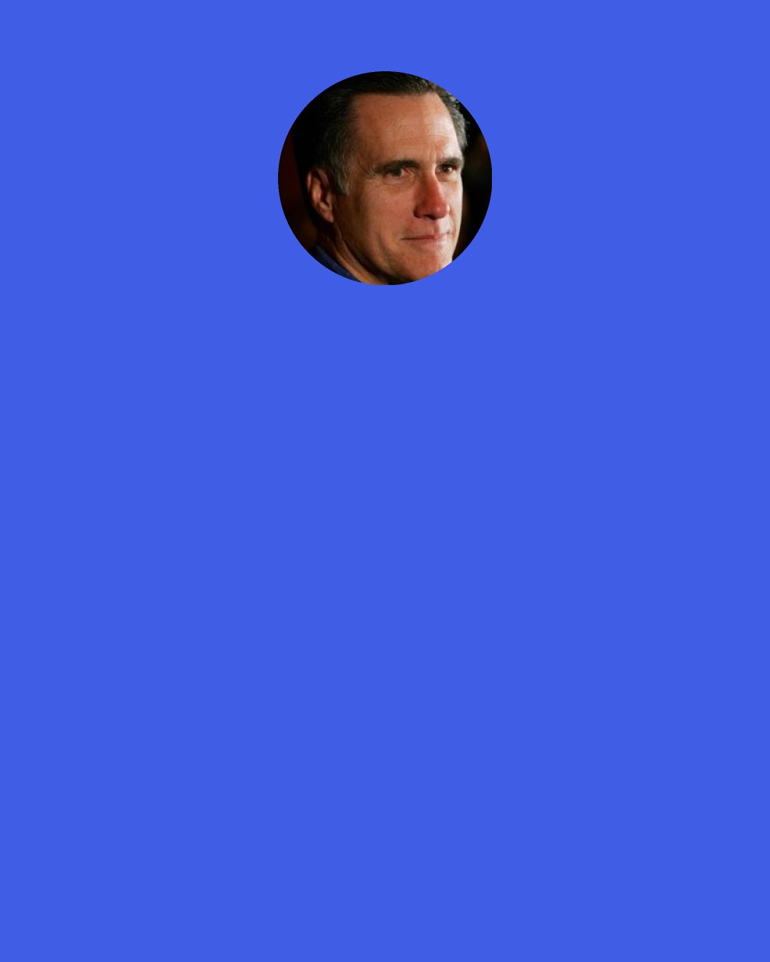 Mitt Romney: I didn't talk to anybody and say, "I'm going to do a speech, do you go some ideas?" This is something I did on my own because I care very deeply about the country.