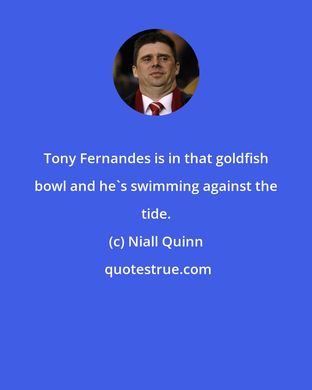 Niall Quinn: Tony Fernandes is in that goldfish bowl and he's swimming against the tide.