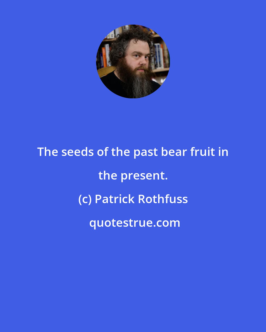 Patrick Rothfuss: The seeds of the past bear fruit in the present.