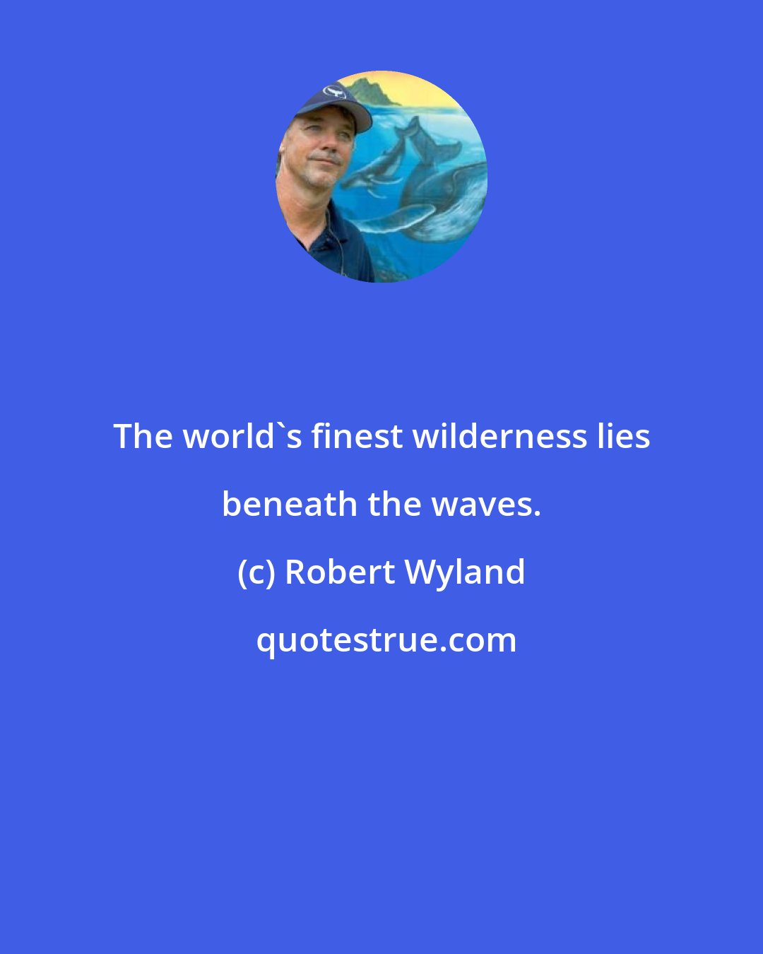 Robert Wyland: The world's finest wilderness lies beneath the waves.