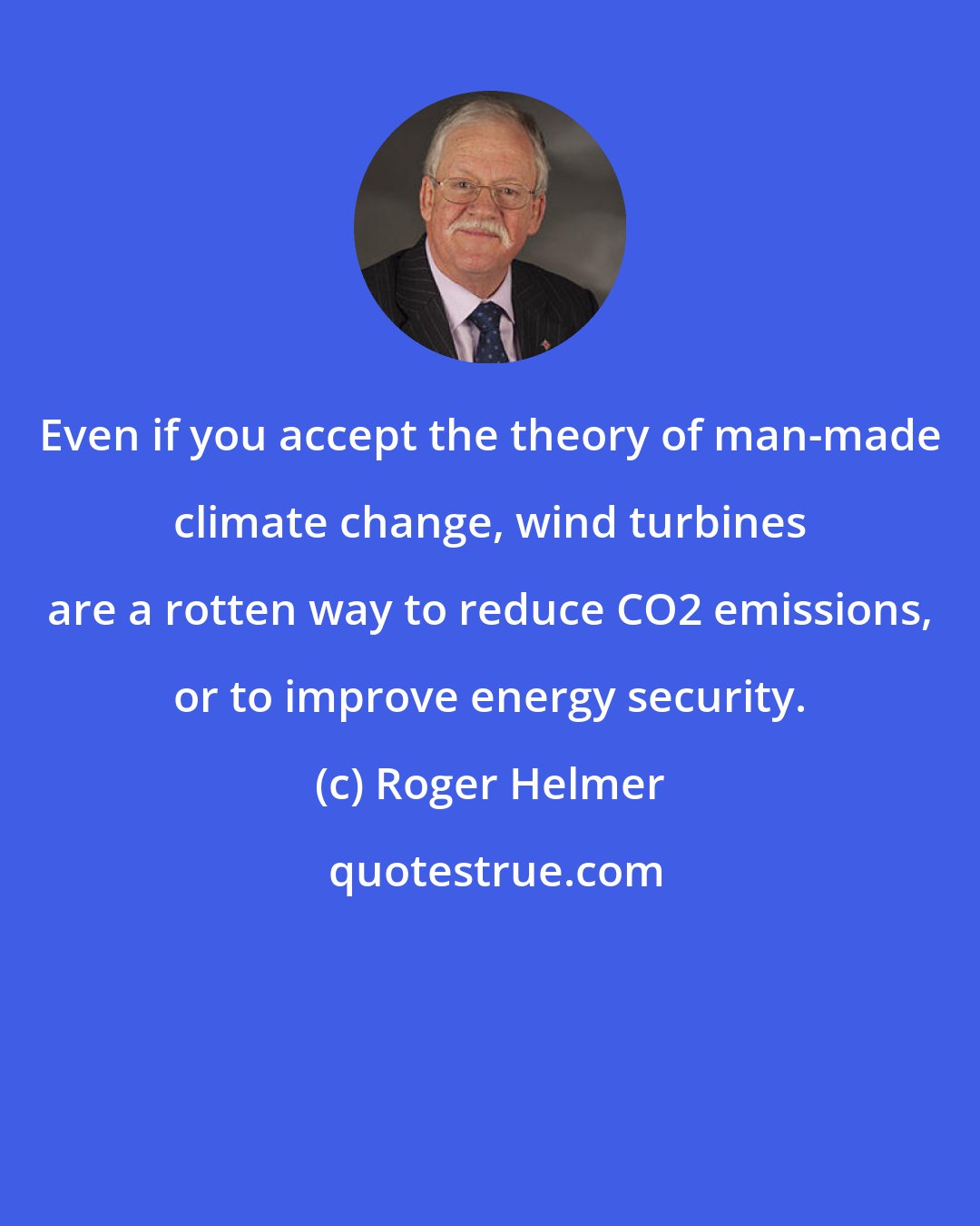 Roger Helmer: Even if you accept the theory of man-made climate change, wind turbines are a rotten way to reduce CO2 emissions, or to improve energy security.