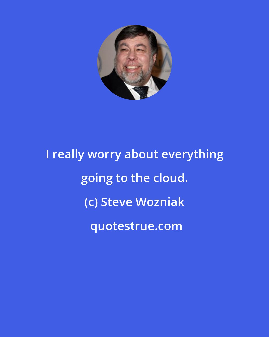 Steve Wozniak: I really worry about everything going to the cloud.