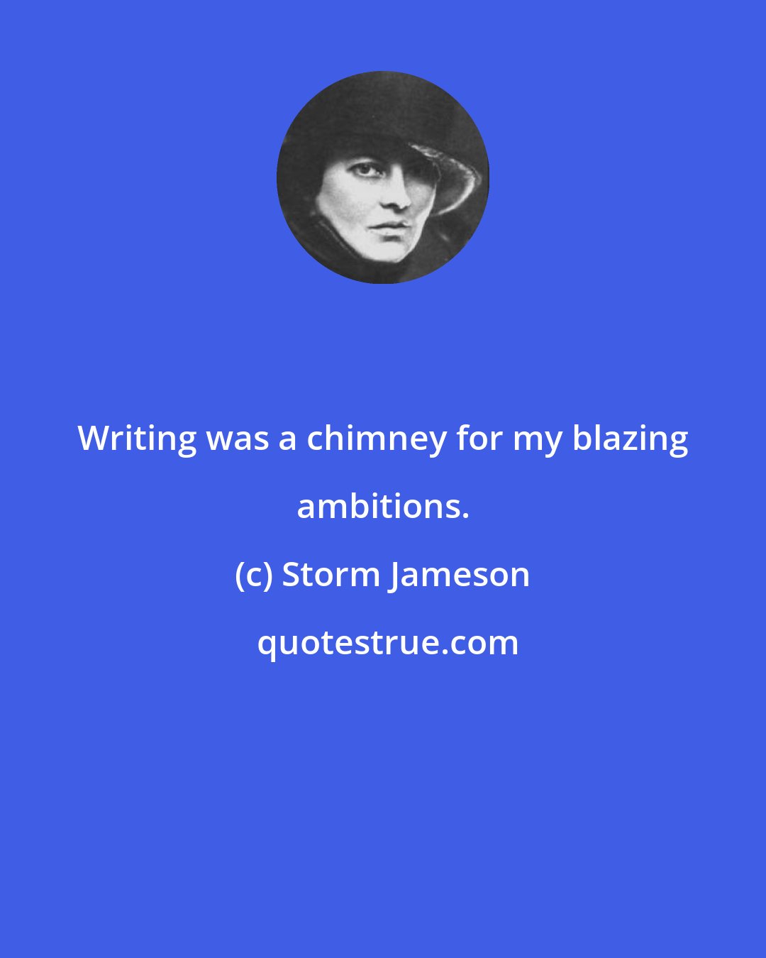 Storm Jameson: Writing was a chimney for my blazing ambitions.