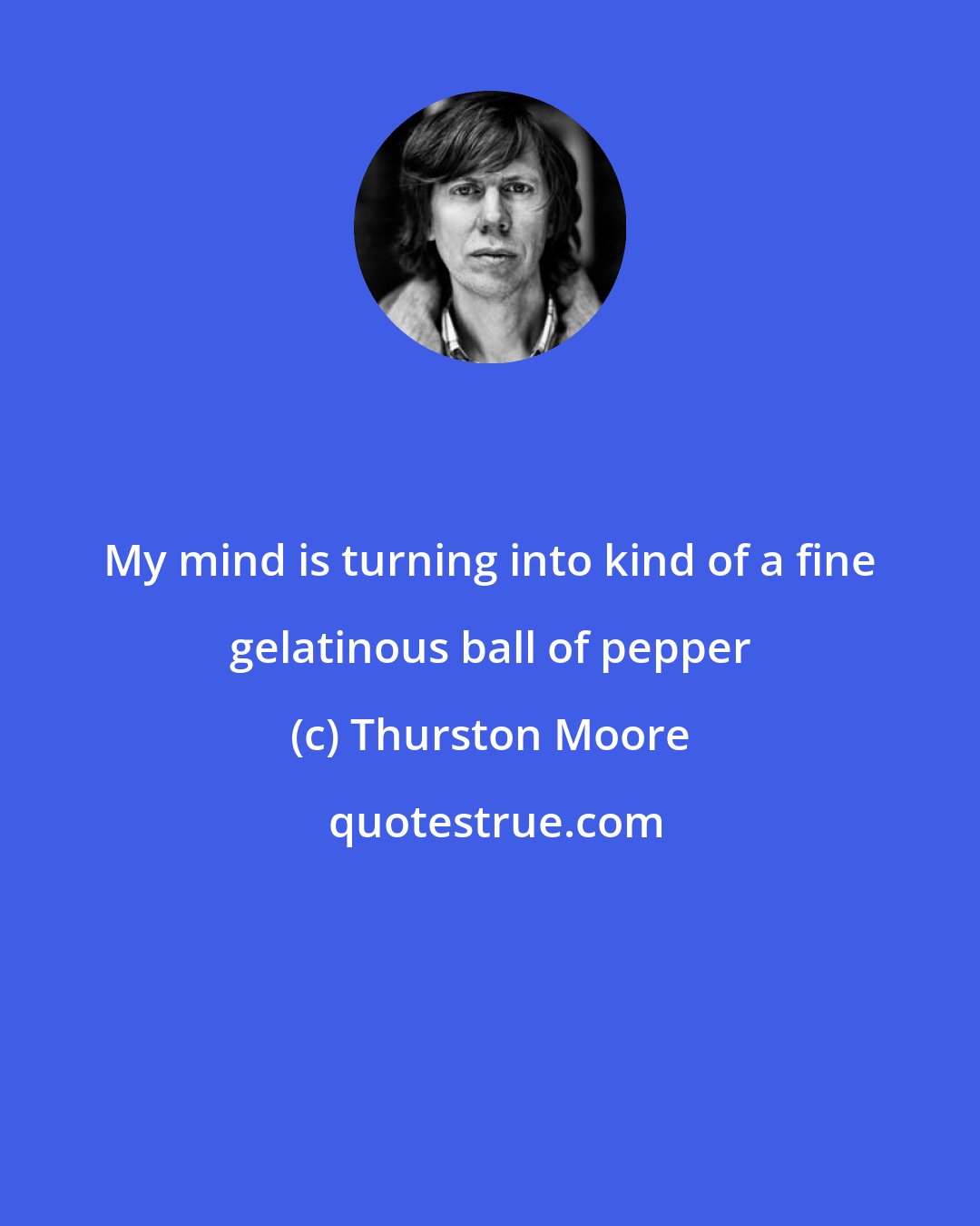 Thurston Moore: My mind is turning into kind of a fine gelatinous ball of pepper