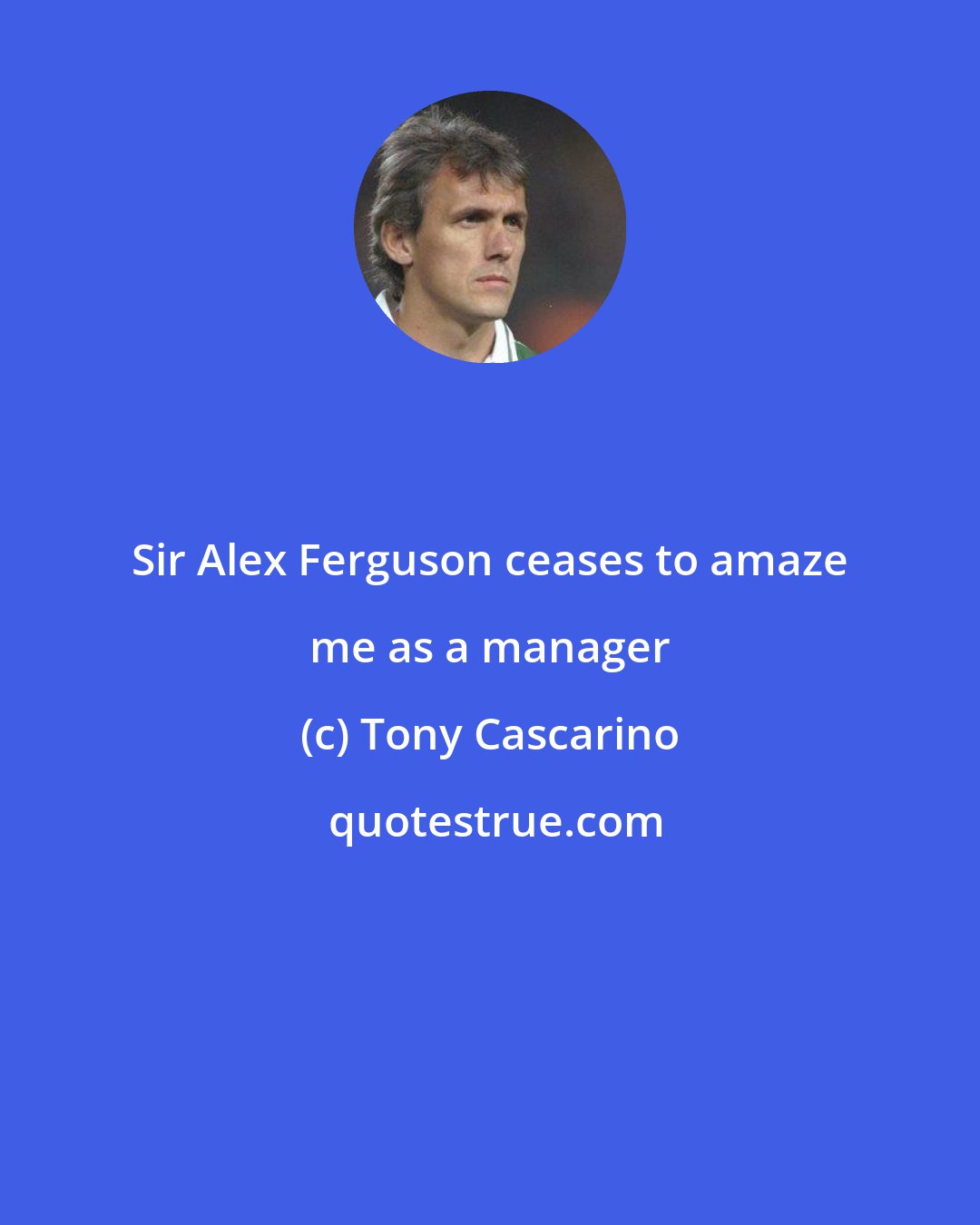 Tony Cascarino: Sir Alex Ferguson ceases to amaze me as a manager