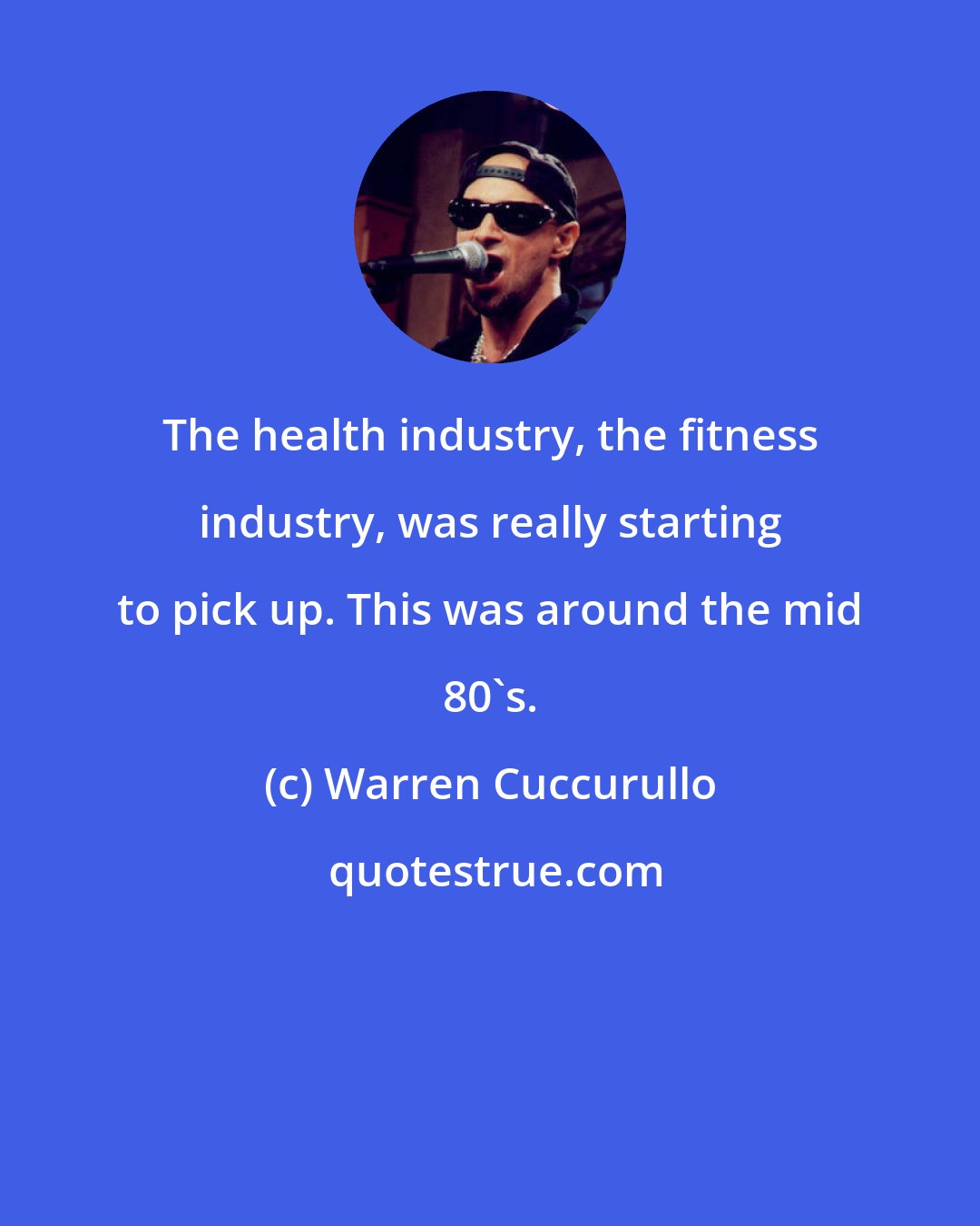 Warren Cuccurullo: The health industry, the fitness industry, was really starting to pick up. This was around the mid 80's.