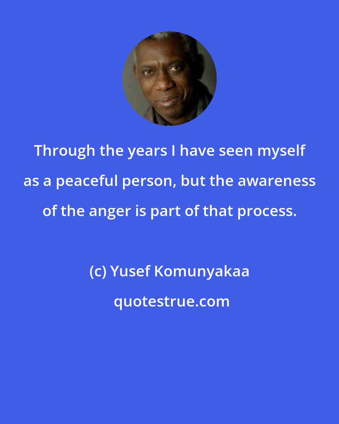 Yusef Komunyakaa: Through the years I have seen myself as a peaceful person, but the awareness of the anger is part of that process.