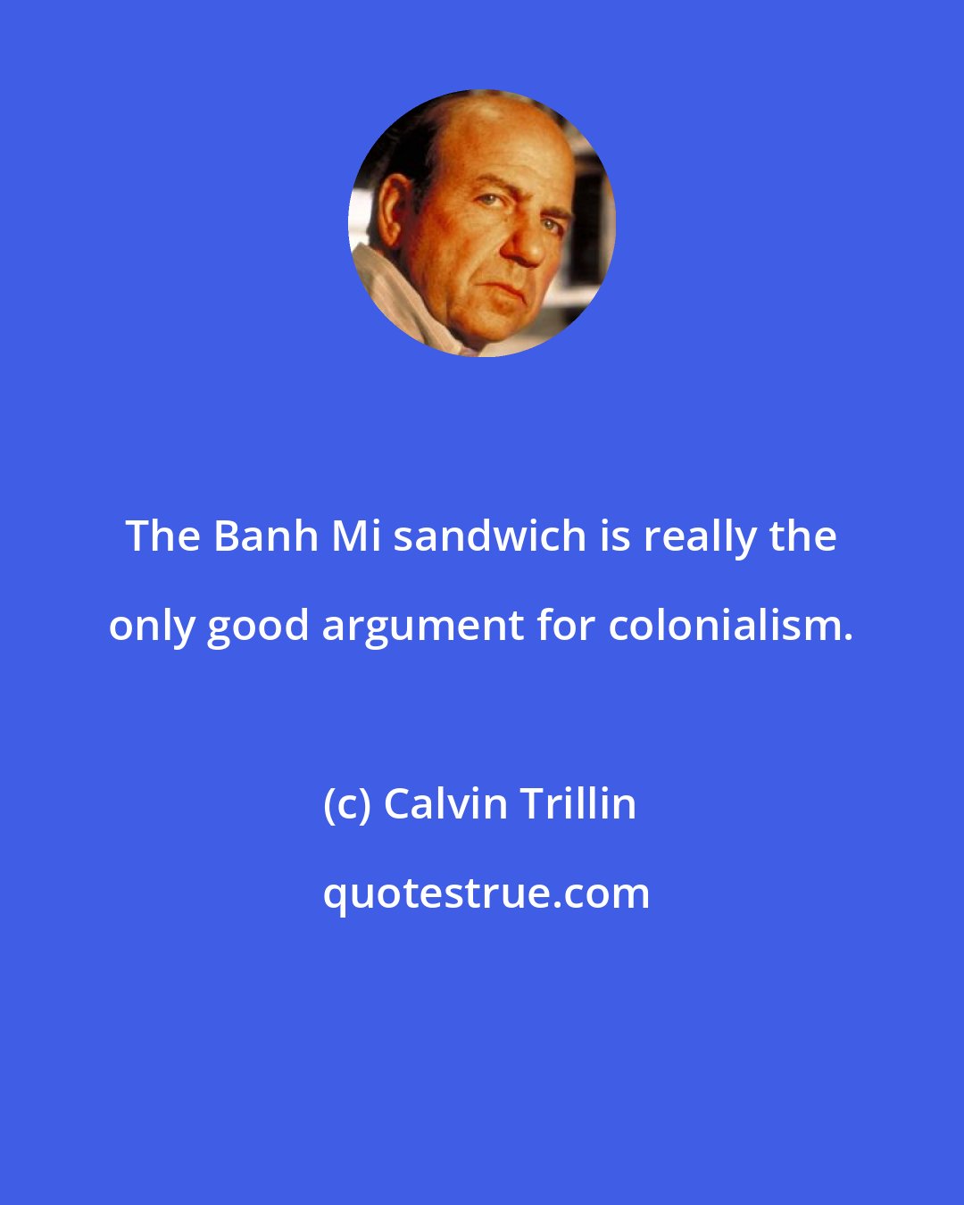 Calvin Trillin: The Banh Mi sandwich is really the only good argument for colonialism.