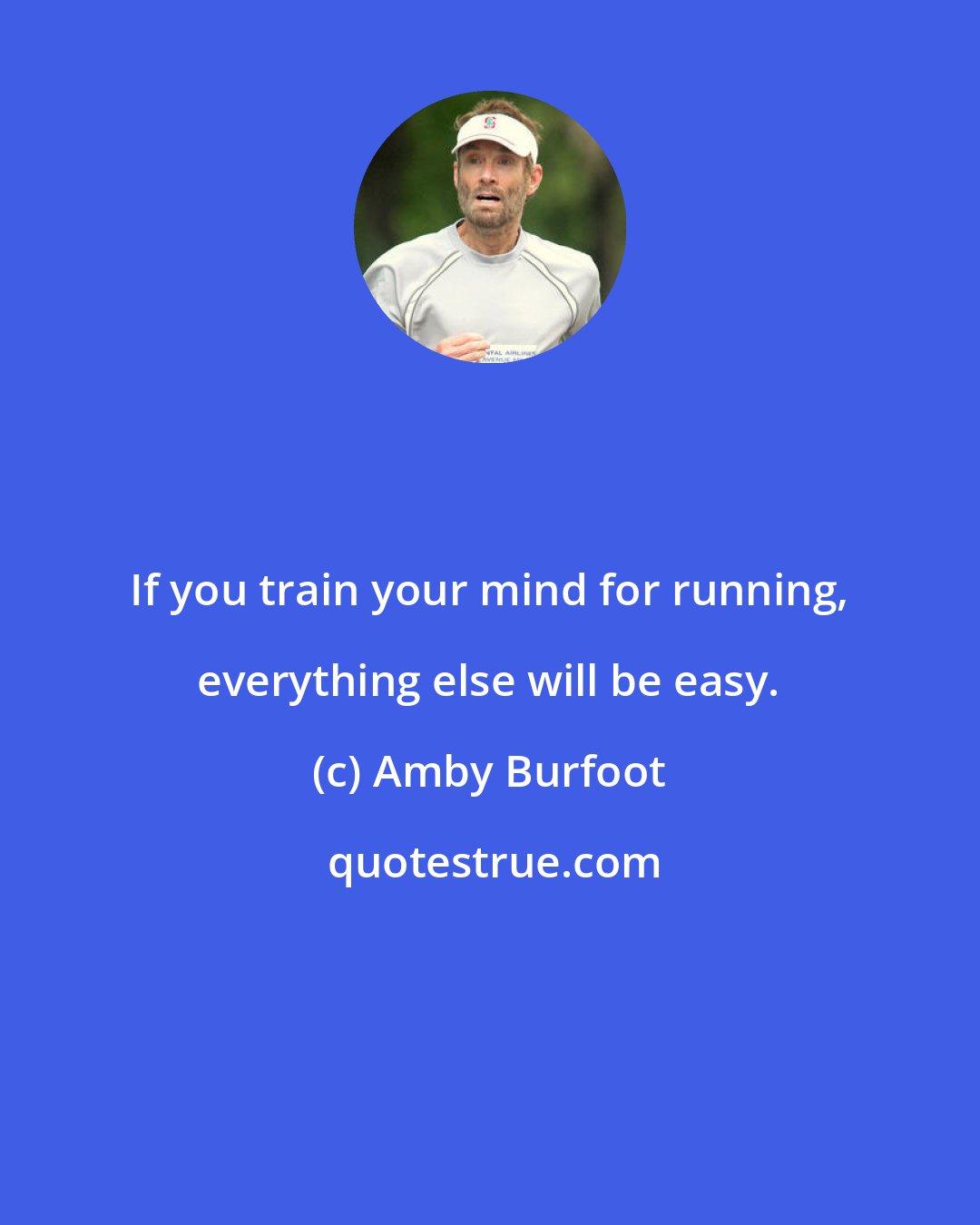 Amby Burfoot: If you train your mind for running, everything else will be easy.