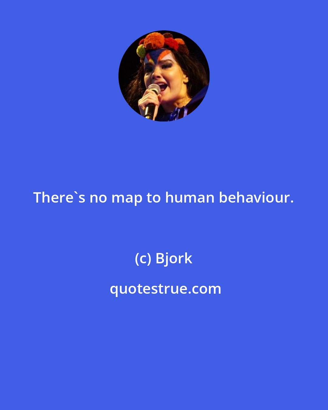 Bjork: There's no map to human behaviour.