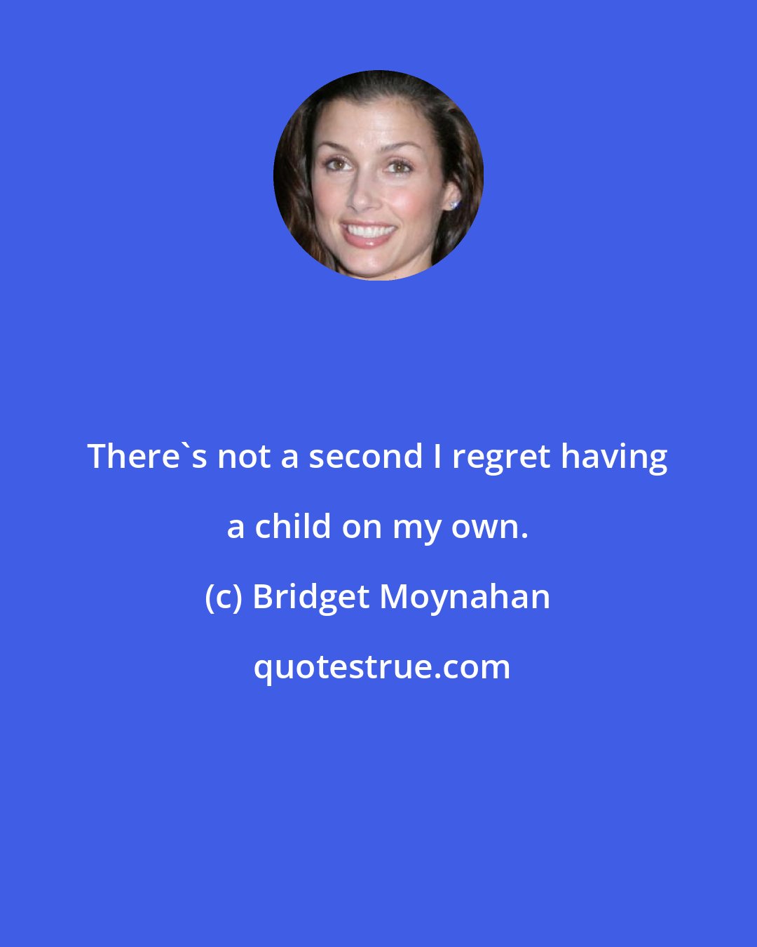 Bridget Moynahan: There's not a second I regret having a child on my own.