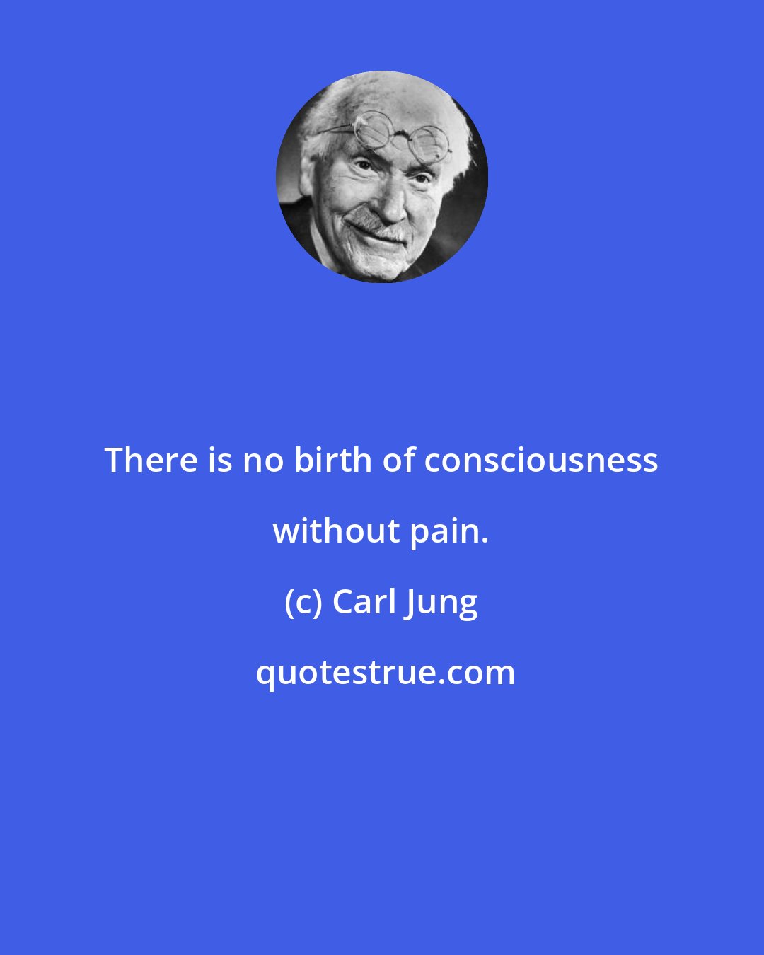 Carl Jung: There is no birth of consciousness without pain.