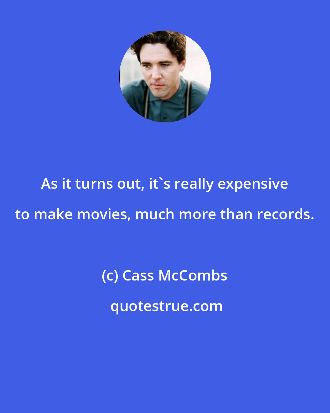 Cass McCombs: As it turns out, it's really expensive to make movies, much more than records.