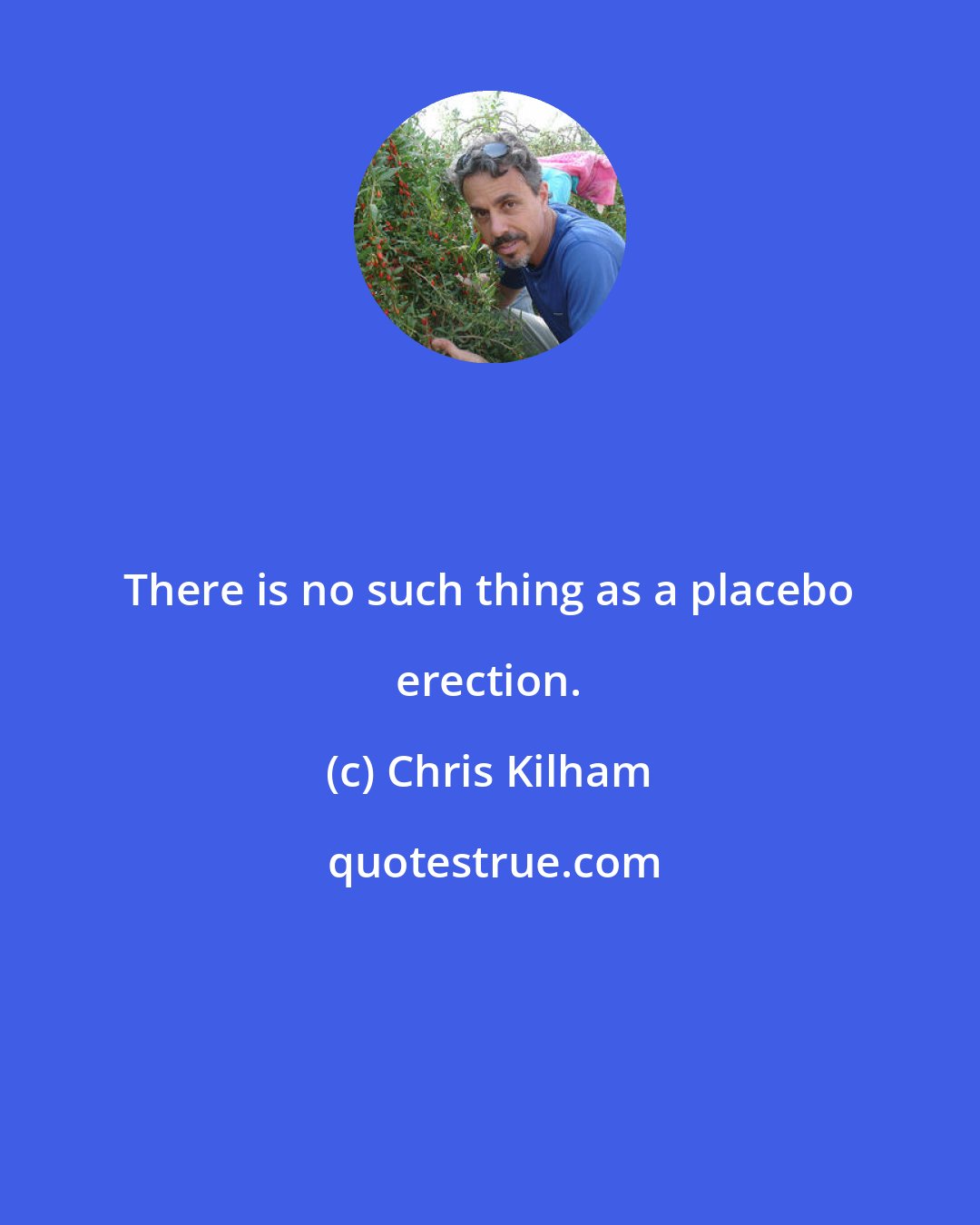 Chris Kilham: There is no such thing as a placebo erection.