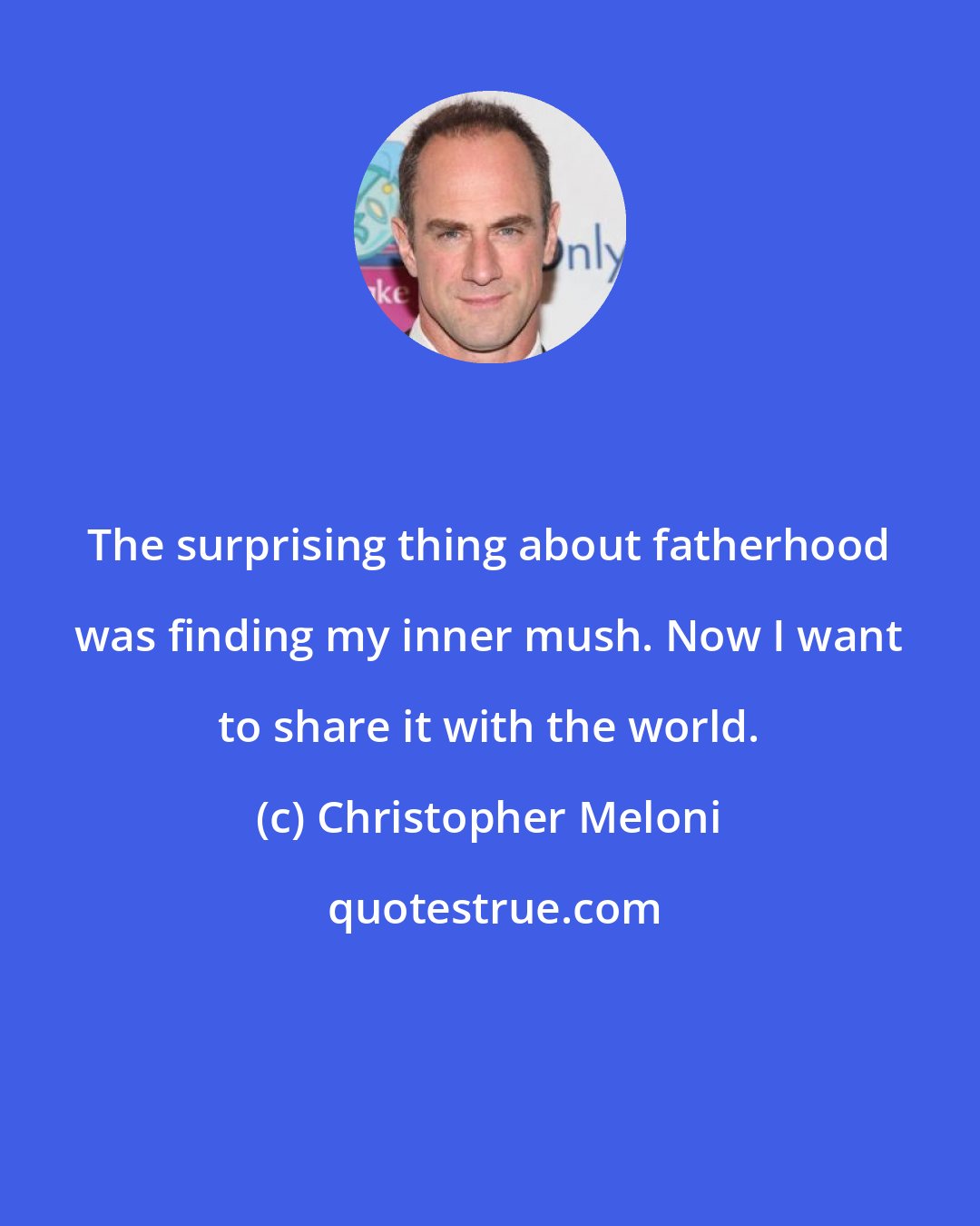 Christopher Meloni: The surprising thing about fatherhood was finding my inner mush. Now I want to share it with the world.