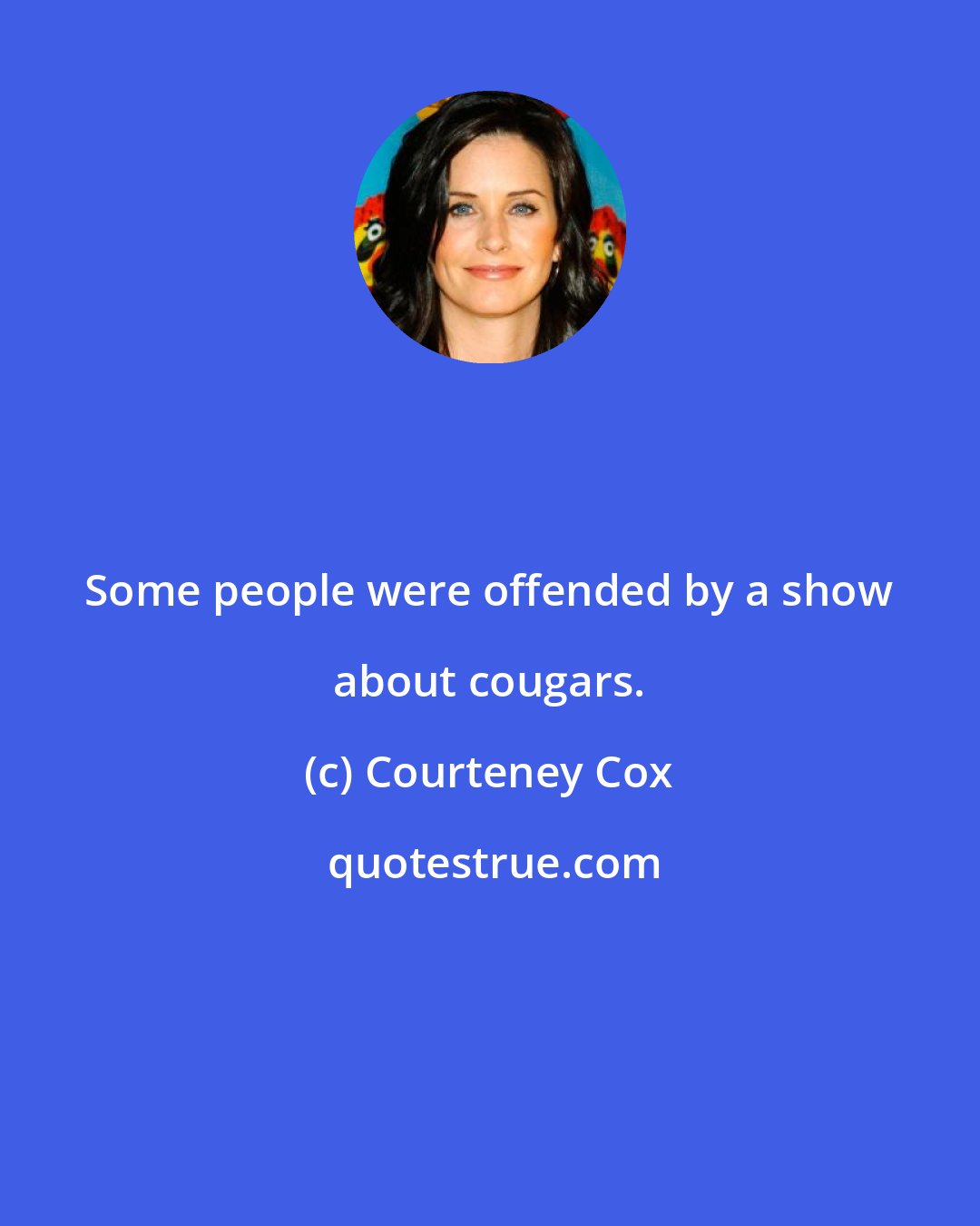 Courteney Cox: Some people were offended by a show about cougars.