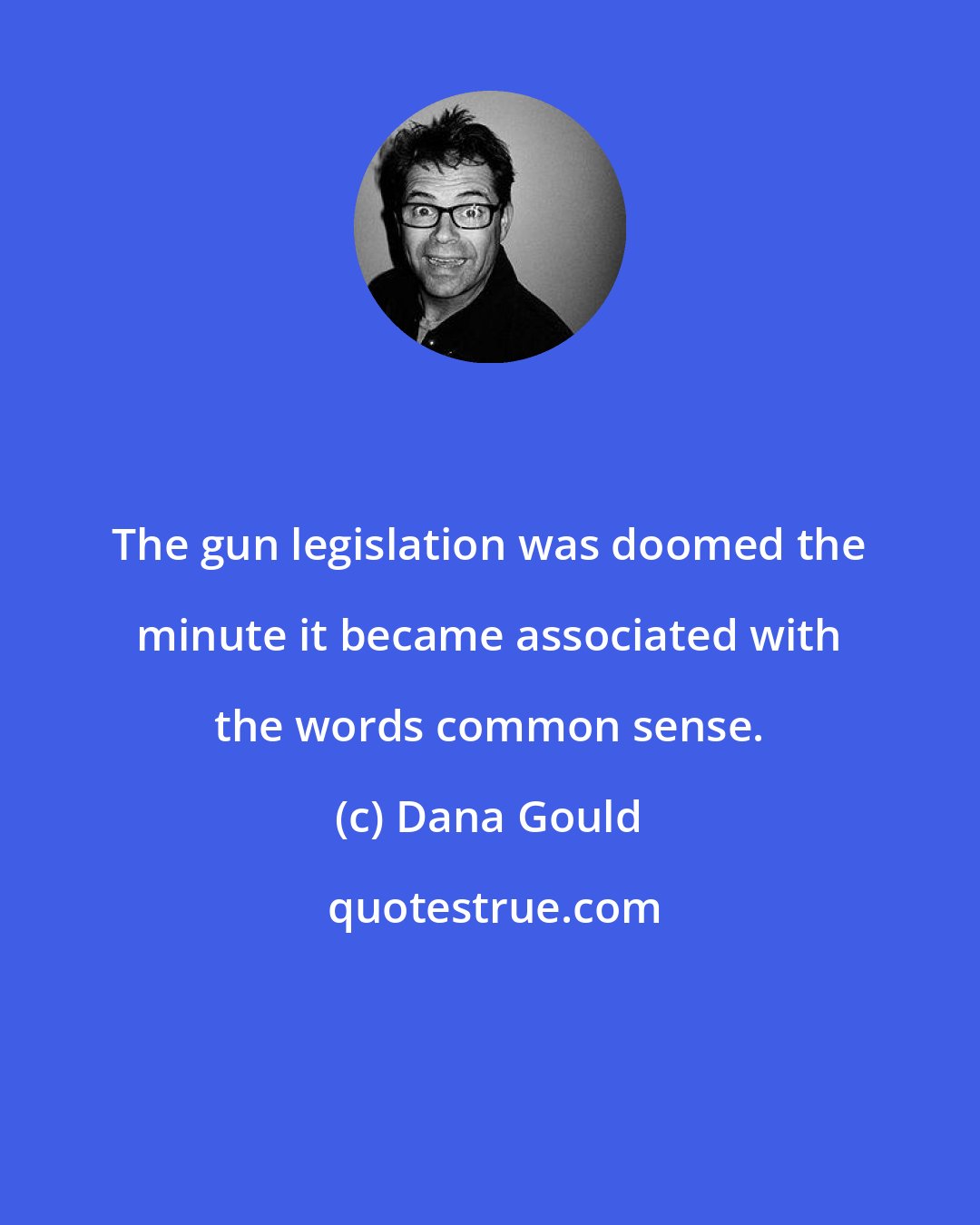 Dana Gould: The gun legislation was doomed the minute it became associated with the words common sense.