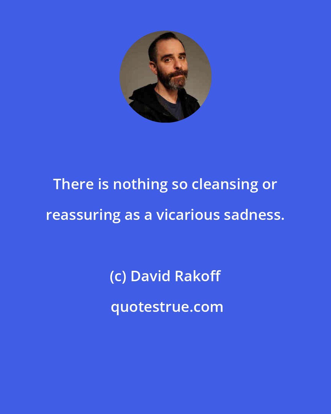 David Rakoff: There is nothing so cleansing or reassuring as a vicarious sadness.