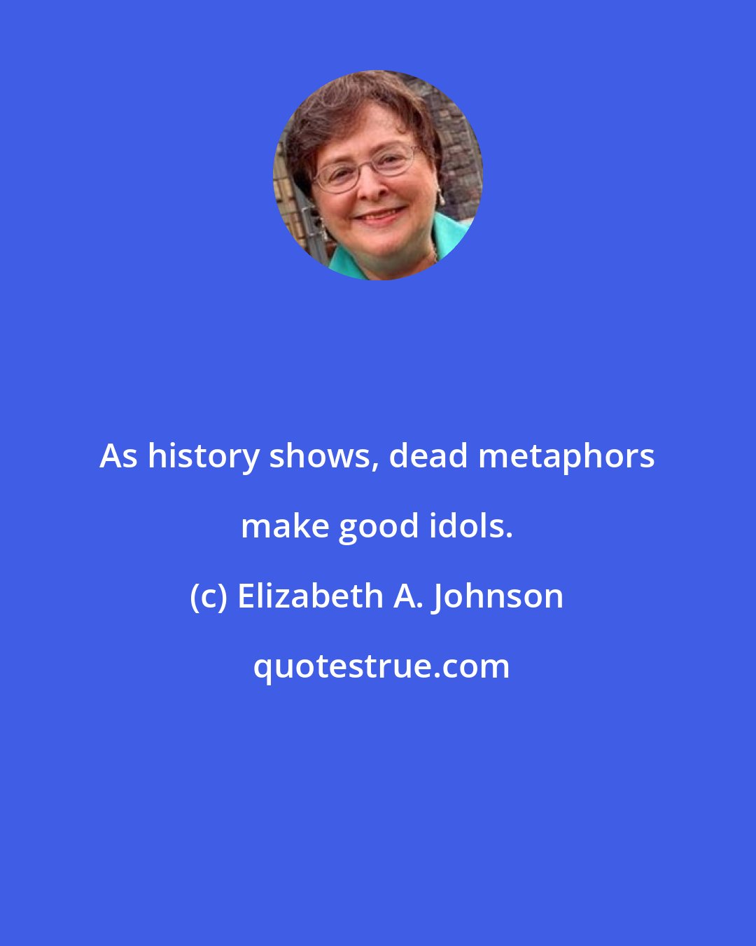 Elizabeth A. Johnson: As history shows, dead metaphors make good idols.