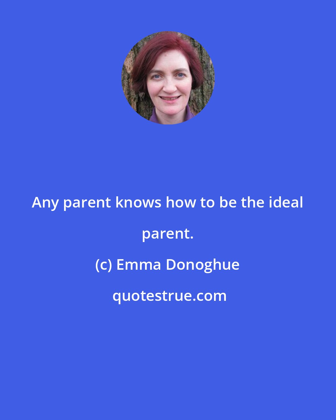 Emma Donoghue: Any parent knows how to be the ideal parent.