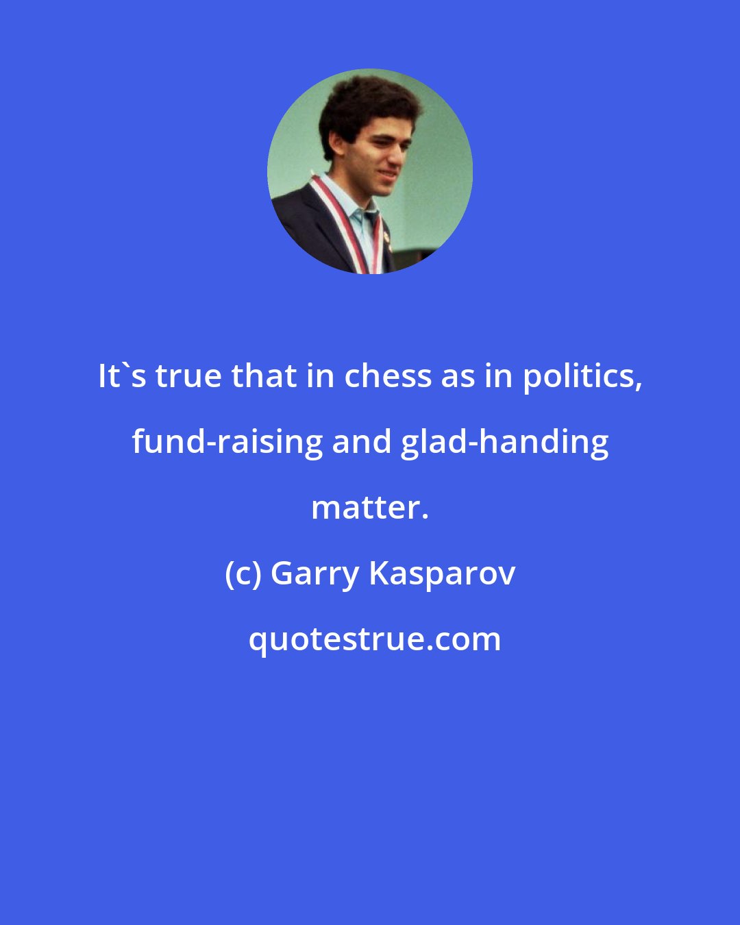 Garry Kasparov: It's true that in chess as in politics, fund-raising and glad-handing matter.