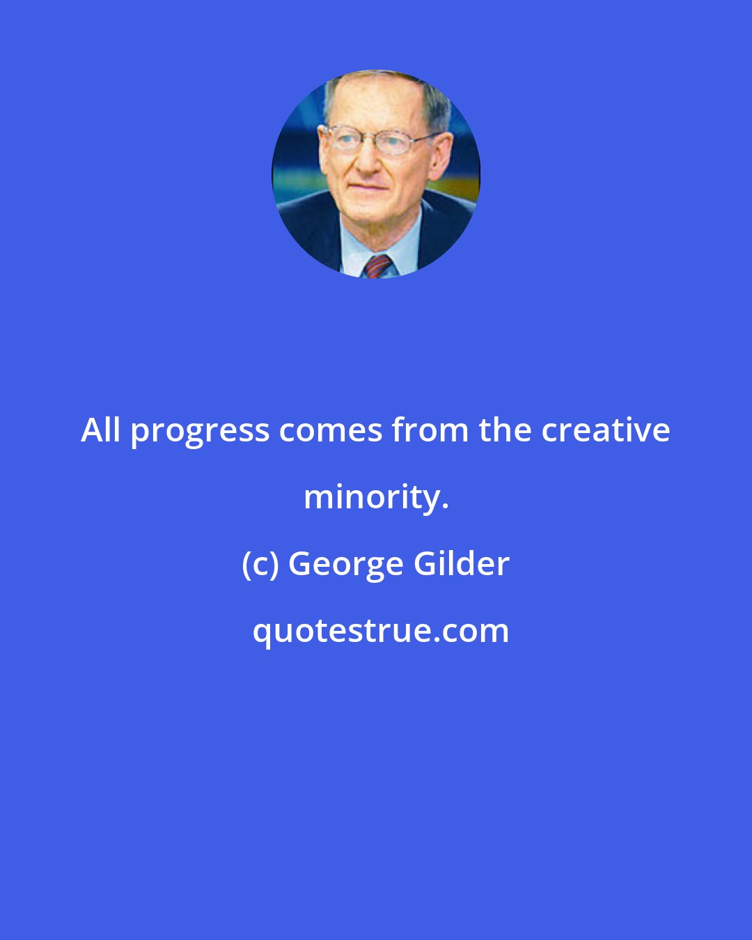 George Gilder: All progress comes from the creative minority.