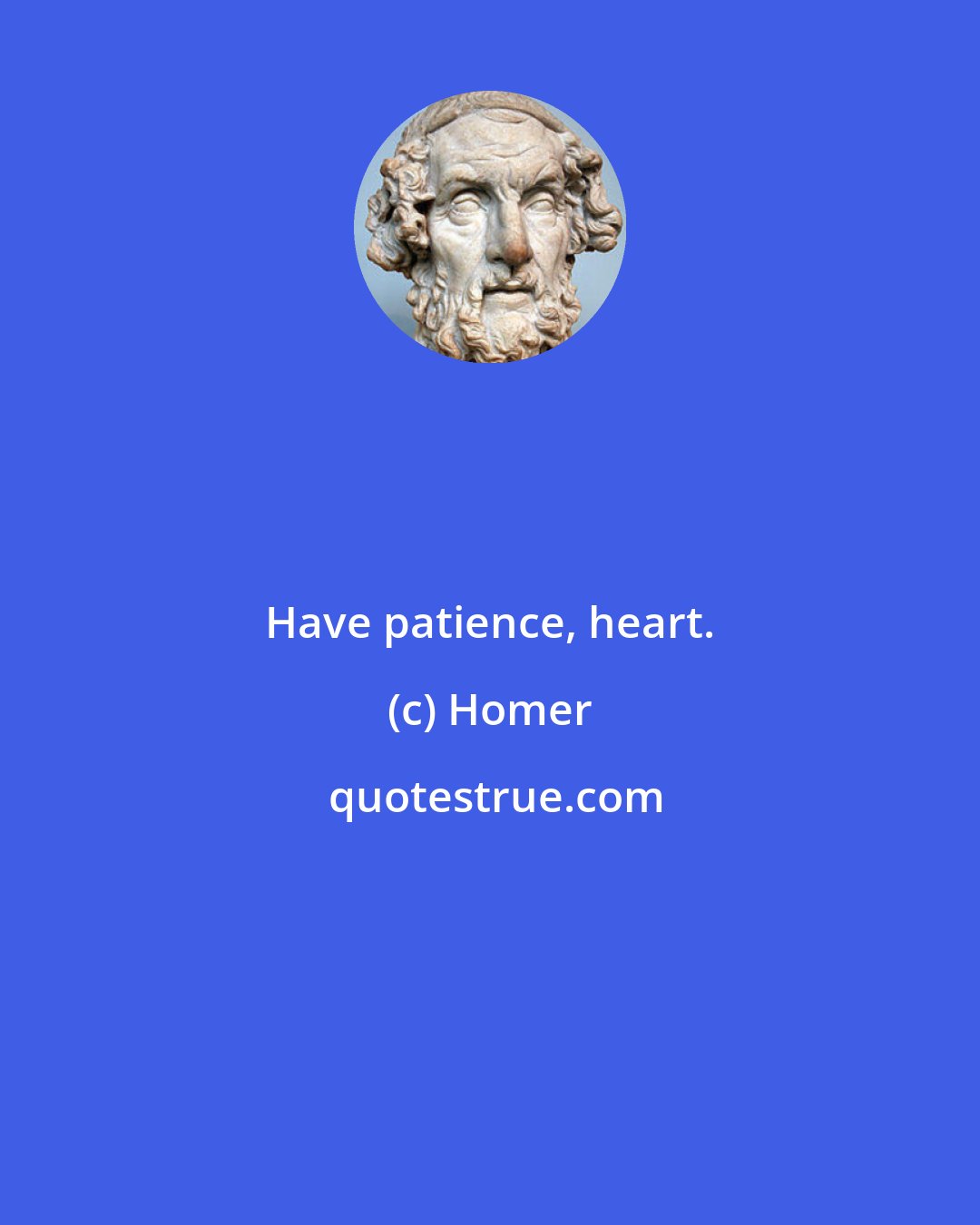 Homer: Have patience, heart.