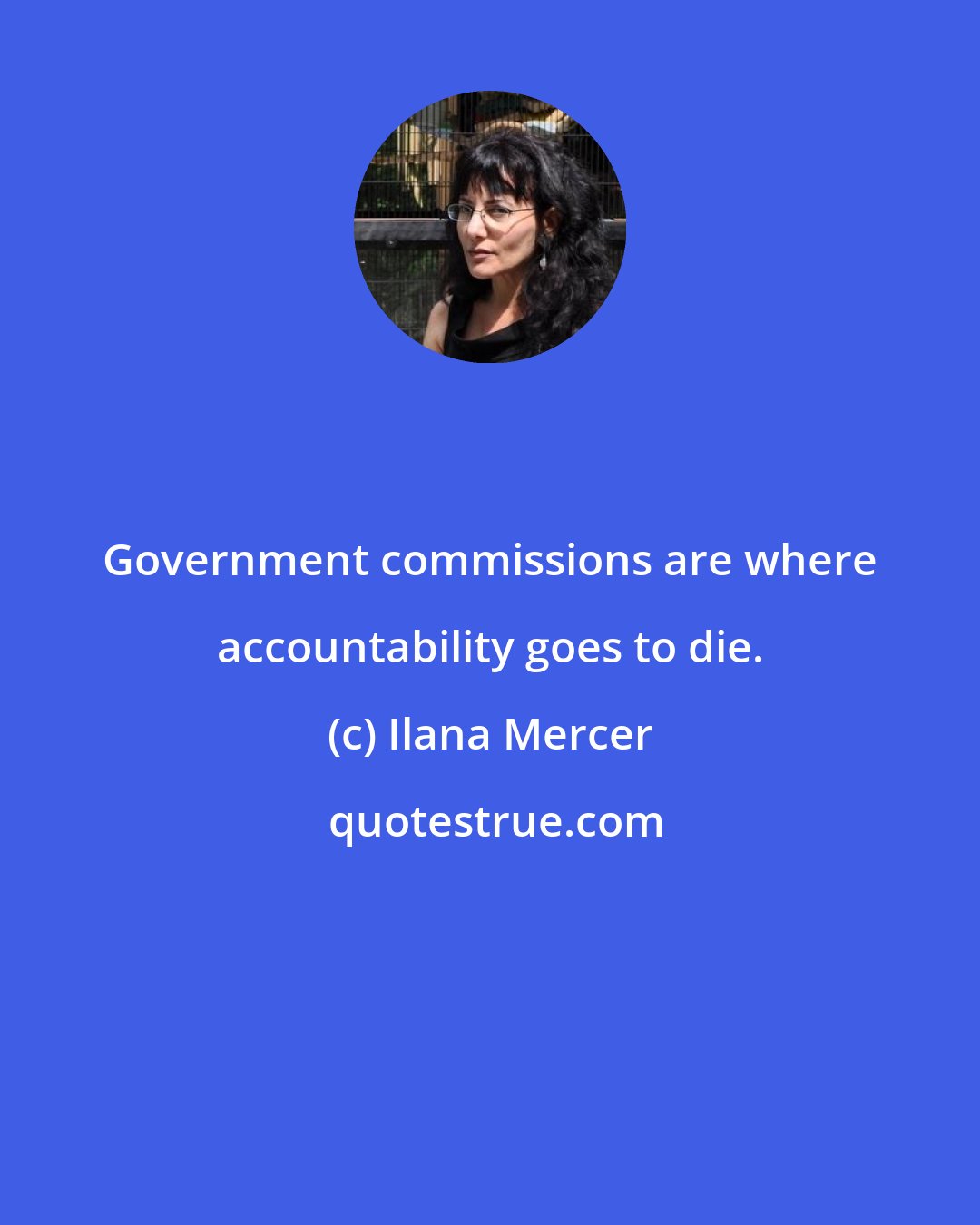 Ilana Mercer: Government commissions are where accountability goes to die.