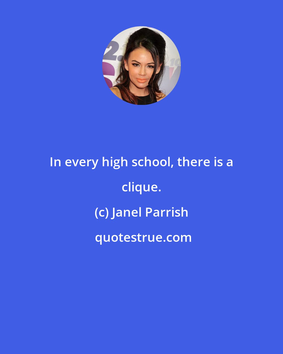 Janel Parrish: In every high school, there is a clique.