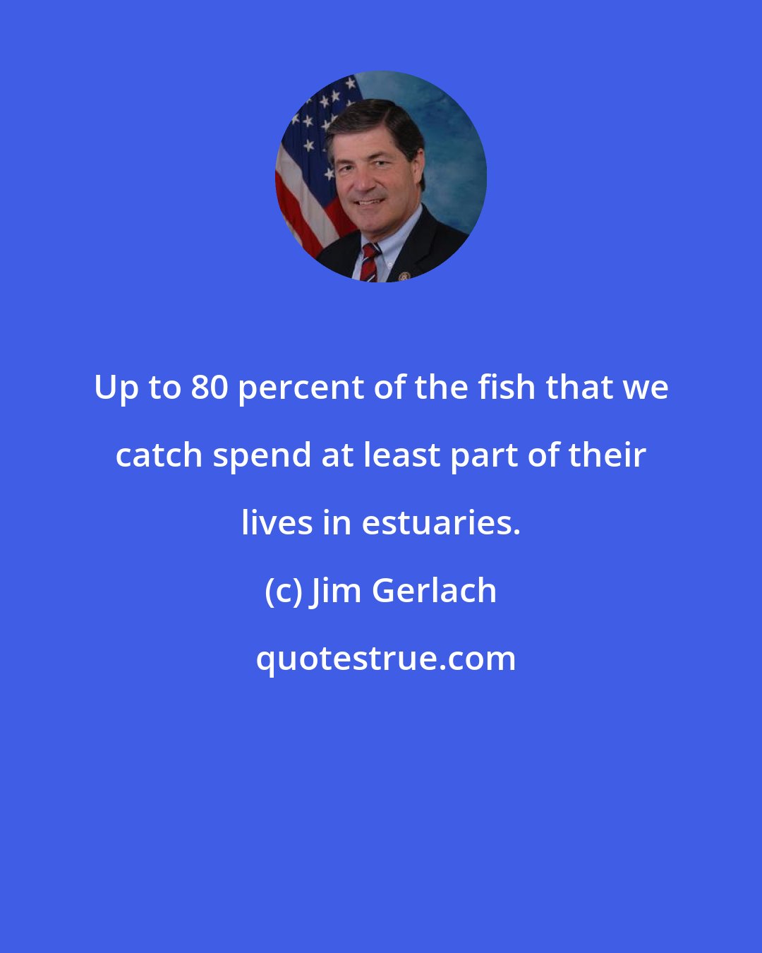 Jim Gerlach: Up to 80 percent of the fish that we catch spend at least part of their lives in estuaries.