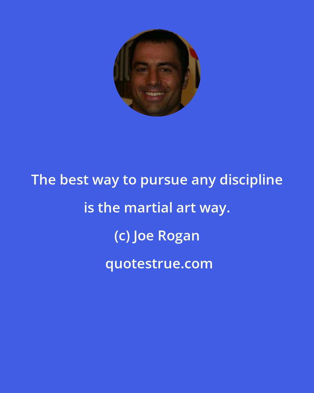 Joe Rogan: The best way to pursue any discipline is the martial art way.