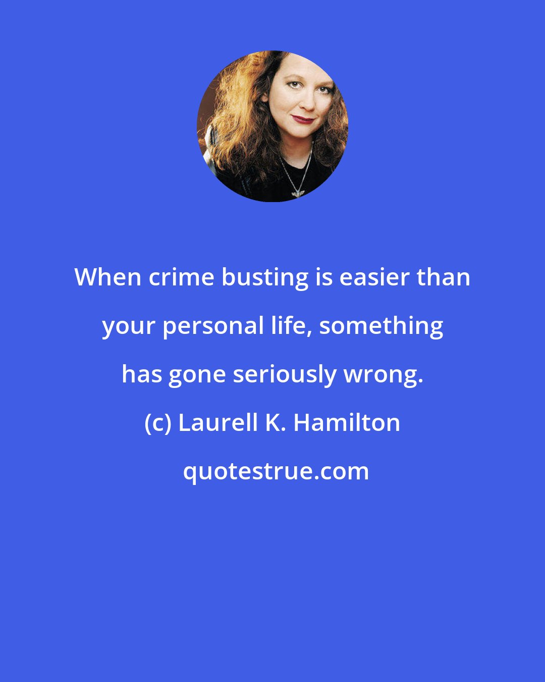 Laurell K. Hamilton: When crime busting is easier than your personal life, something has gone seriously wrong.