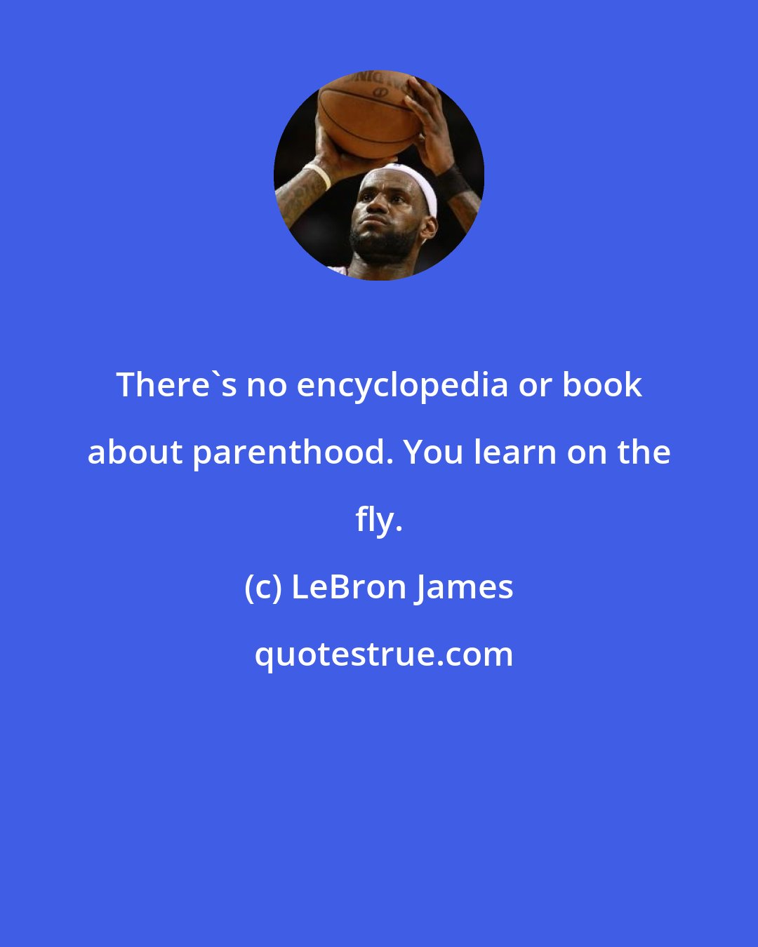 LeBron James: There's no encyclopedia or book about parenthood. You learn on the fly.