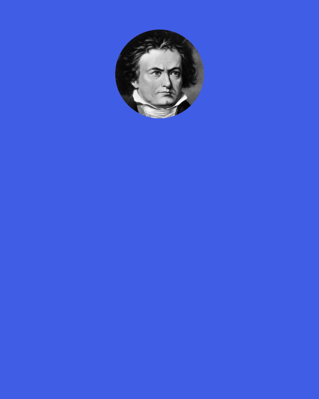 Ludwig van Beethoven: This is not a brook [Bach means "brook" in German], it's an ocean.