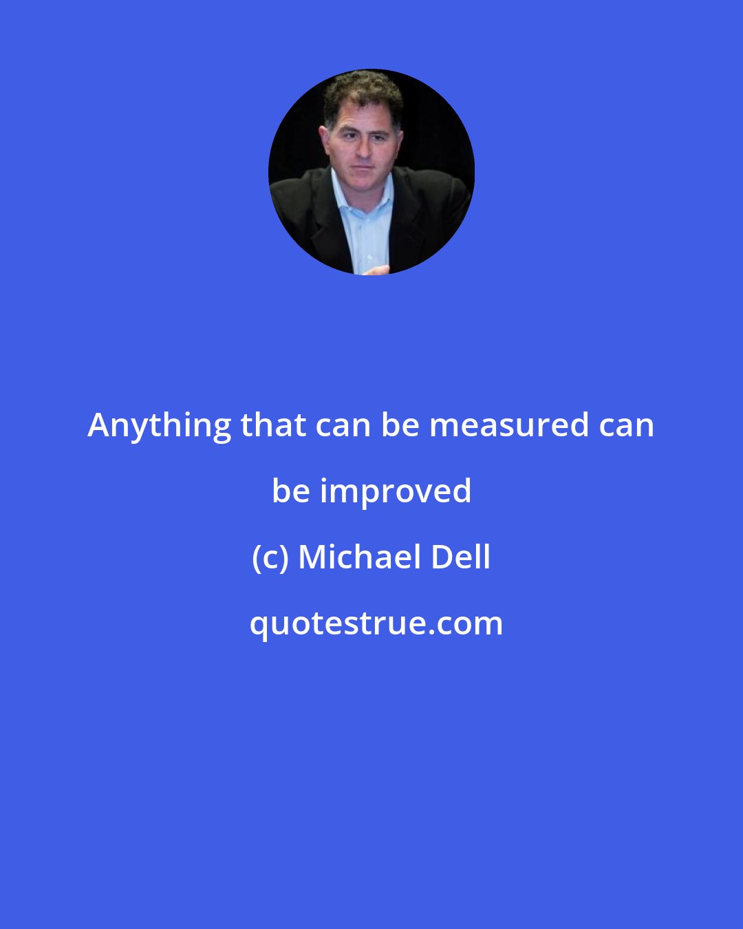 Michael Dell: Anything that can be measured can be improved